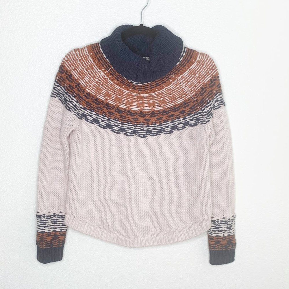 Madewell Brookdale Fair Isle Turtleneck Sweater - Picture 3 of 5